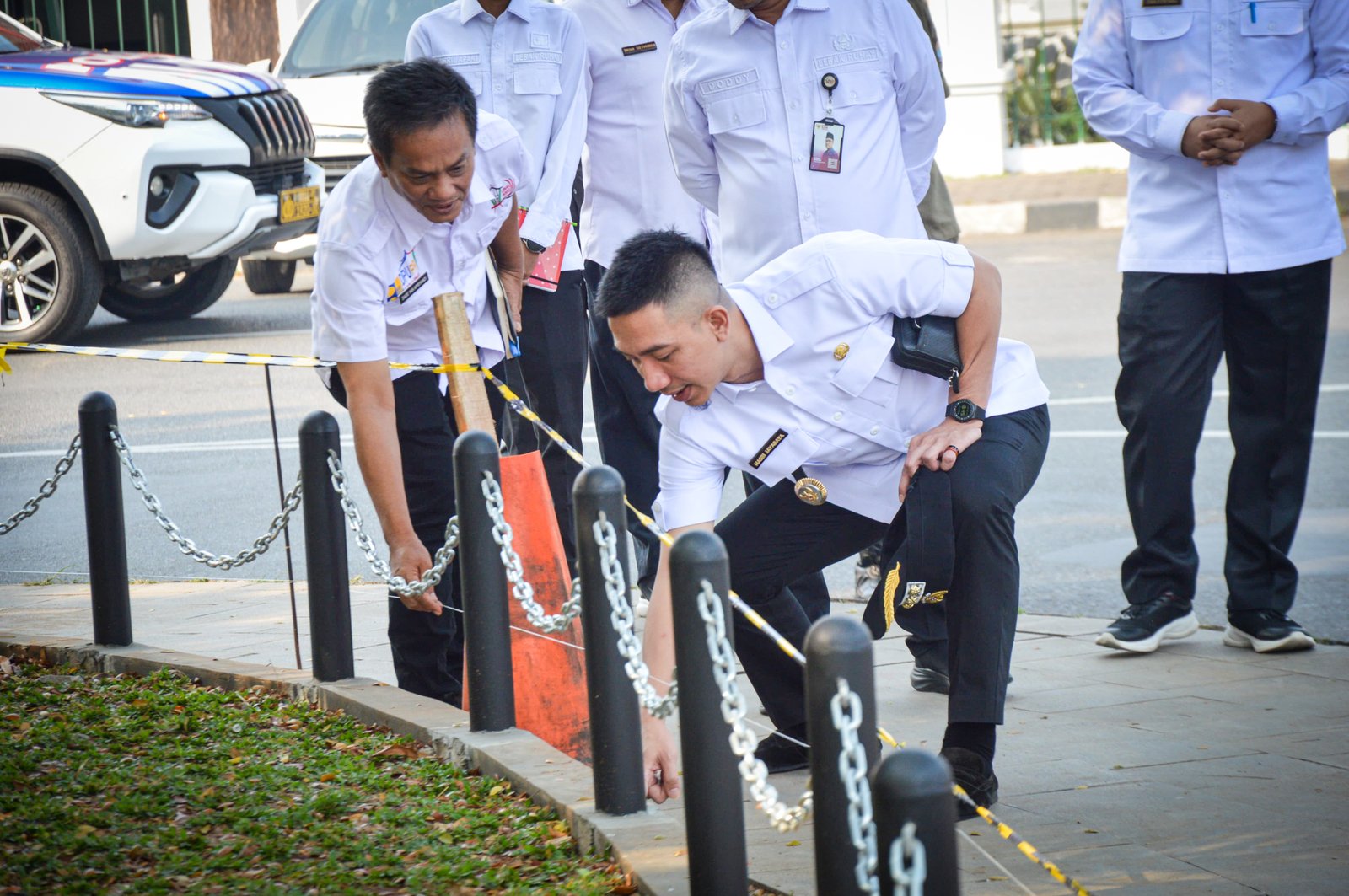 Anggaran Terbatas, Hasbi Pastikan Pengerjaan Alun-Alun Tetap Berkualitas